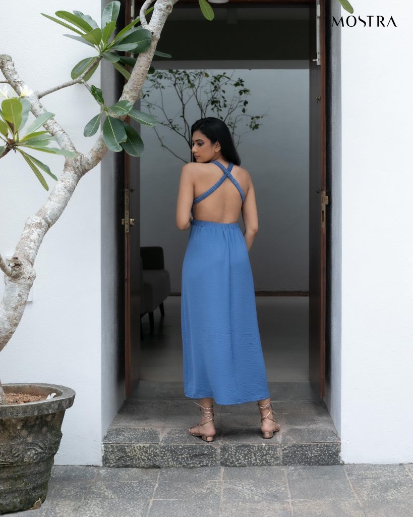 Front gather detail dress