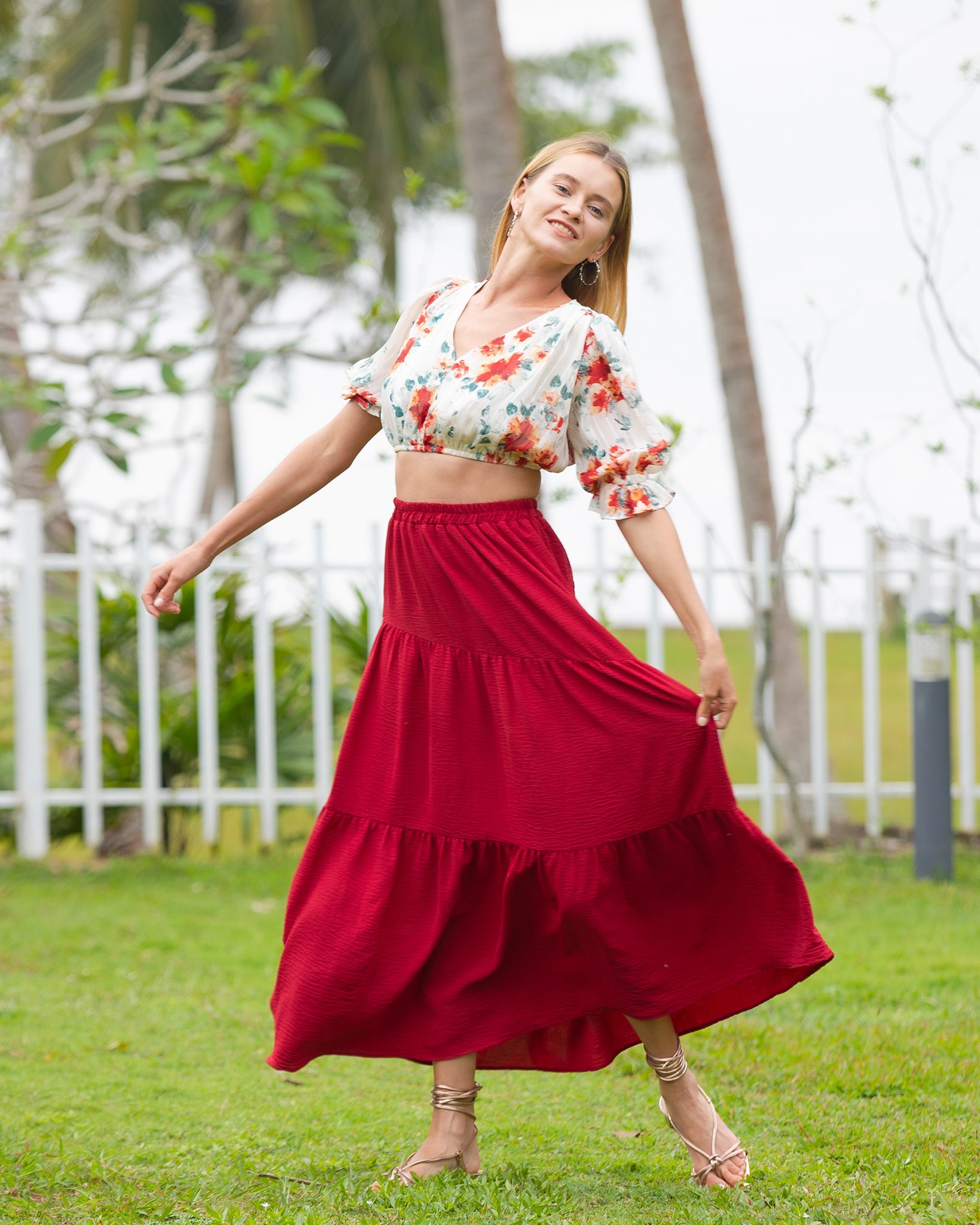 puff-sleeves-crop-skirt-mostra-online-clothing-store